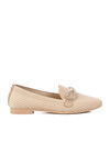 Beige Lightweight Knit Womens Ballerinas 517029 Z