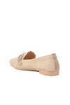 Beige Lightweight Knit Womens Ballerinas 517029 Z