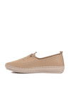 Beige Genuine Leather Anatomic Womens Casual Shoes Z083 Z