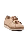 Beige Genuine Leather Anatomic Womens Casual Shoes Z132 Z