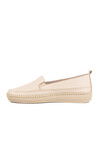 Beige Genuine Leather Anatomic Womens Casual Shoes F-7010 Z