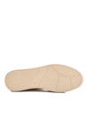 Beige Genuine Leather Anatomic Womens Casual Shoes F-7010 Z