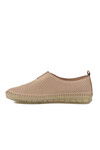 Beige Genuine Leather Womens Casual Shoes 515 Z
