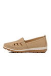 Beige Genuine Leather Anatomic Womens Casual Shoes Z110 Z
