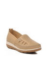 Beige Genuine Leather Anatomic Womens Casual Shoes Z110 Z