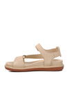 Beige Genuine Leather Womens Sandals 202064Y