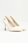 Beige Thin Heeled Womens Evening Shoes PC-54022 Z