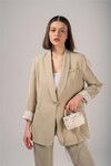Beige Womens Handbag and Shoulder Bag 17945