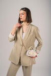 Beige Womens Handbag and Shoulder Bag 17945