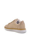 Beige Lace-Up Womens Sneakers 707 Z