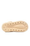 Beige Embroidered Light Eva Womens Sabo Slippers E-800 Z