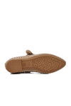 Beige Stone Embroidered Womens Ballerinas 354159 Z