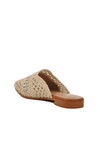 Beige Knitted Lightweight Closed Front Womens Slippers PC-54712 Z