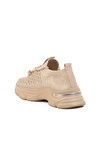 Beige Knit Lightweight Womens Sneakers Lexa 130 G