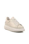 White Genuine Leather Mens Sneakers 152-21028 M