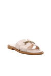 White Lightweight Thin Sole Womens Slippers 246041 Z