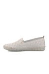White Genuine Leather Womens Casual Shoes 510 Z