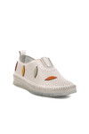 White Genuine Leather Womens Casual Shoes 515 Z