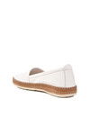 White Genuine Leather Womens Casual Shoes 231747 Z