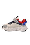 White Navy Velcro Lightweight Boys Sneakers Evo P