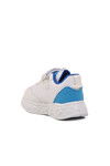 White Blue Velcro Lightweight Unisex Kids Sneakers Ruffon B