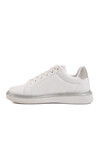 White Lace-Up Womens Sneakers 707 Z