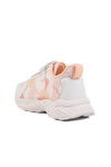 White Powder Velcro Mesh Girls Sneakers Ruffon F
