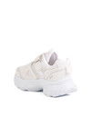 White Velcro Mesh Girls Sneakers 1500 P
