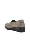 Gray Anatomical Genuine Leather Womens Casual Shoes BB096 Z