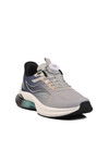 Gray Memory Foam Laced Mens Sneakers Rada M