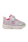 Silver Velcro Lighted Girls Sneakers Yuki B
