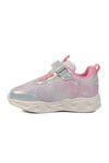 Silver Velcro Lighted Girls Sneakers Yuki B