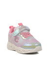 Silver Velcro Lighted Girls Sneakers Yuki B