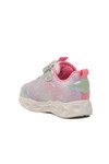 Silver Velcro Lighted Girls Sneakers Yuki B
