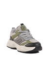Khaki Mesh Lightweight Breathable Boys Sports Shoes Birian F