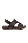 Brown Genuine Leather Mens Sandals 2050 M