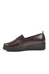 Brown Genuine Leather Womens Casual Shoes BB0114 Z