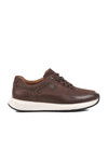 Brown Nubuck Genuine Leather Mens Casual Shoes Pika M