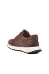 Brown Nubuck Genuine Leather Mens Casual Shoes Pika M
