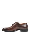Brown Genuine Leather Mens Classic Shoes 114006 M