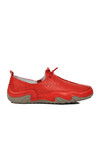 Red Genuine Leather Womens Casual Shoes 124-3 Z