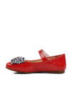 Red Patent Leather Girls Bow Ribbon Ballerina Flats 180 P