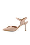 Cream Thin Heeled Womens Evening Shoes PC-54717 Z