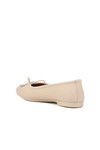 Cream Thin Sole Light Womens Ballerinas B-34 Z