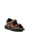 Sand Nubuck Genuine Leather Mens Sandals 1405 M