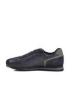 Navy Blue Nubuck Genuine Leather Mens Casual Shoes 5Y0894-7811 M
