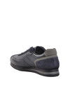 Navy Blue Nubuck Genuine Leather Mens Casual Shoes 5Y0894-7811 M