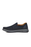 Navy Blue Nubuck Anatomic Genuine Leather Mens Casual Shoes 708 M
