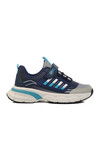 Navy Blue Velcro Mesh Lightweight Boys Sneakers 1897 F