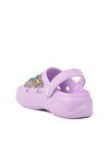 Lilac Embroidered Light Eva Womens Sabo Slippers E-800 Z